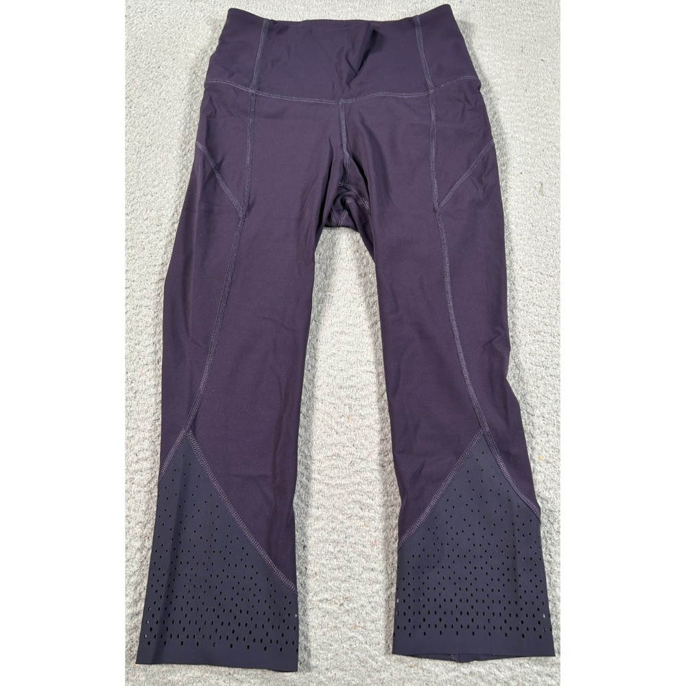 Lululemon Anew Leggings Women's 4 Purple Perforated Tight Training Gym Yoga